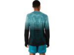 Asics top de manga larga sin costuras hombre pino terciopelo negro rendimiento deportivo - Image 2