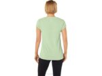 Asics top de mujer cuello en v jaspeado verde brezo - Image 2