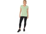 Asics top de mujer cuello en v jaspeado verde brezo - Image 5