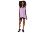 Asics Top de Mujer Cuello en V Lavanda Brillo Jaspeado - Image 3