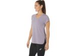 Asics top de mujer jaspeado cuello en v brezo violeta - Image 2