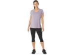 Asics top de mujer jaspeado cuello en v brezo violeta - Image 3