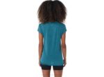 Asics top de mujer jaspeado cuello en v terciopelo brezo de pino - Image 2
