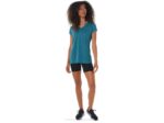 Asics top de mujer jaspeado cuello en v terciopelo brezo de pino - Image 4