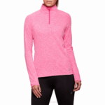 Asics top dorai mujer cremallera brezo rosa brillante comodidad deportiva