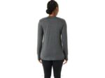 Asics top jaspeado de manga larga mujer gris oscuro estilo moderno - Image 2