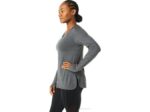 Asics top jaspeado de manga larga mujer gris oscuro estilo moderno - Image 3