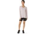 Asics top jaspeado de manga larga mujer rosa brezo estilo y confort - Image 5