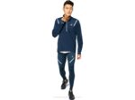 Asics Top Lite Show Invierno 1/2 Zip Hombre Azul Francés - Image 4