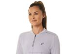 Asics top metarun manga larga cremallera mujer violeta oscuro quartz - Image 4