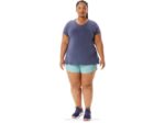 Asics top mujer cuello en v jaspeado brezo chaquetón elegante - Image 4