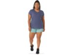 Asics top mujer cuello en v jaspeado brezo chaquetón elegante - Image 5