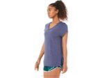 Asics top mujer cuello en v jaspeado brezo chaquetón elegante - Image 8