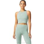 Asics top sin costuras mujer pizarra gris comodidad y estilo