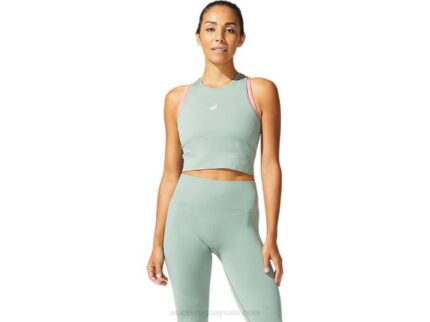 Asics top sin costuras mujer pizarra gris comodidad y estilo