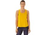 Asics top sin mangas girasol con abertura lateral para mujer