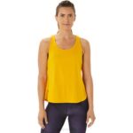 Asics top sin mangas girasol con abertura lateral para mujer