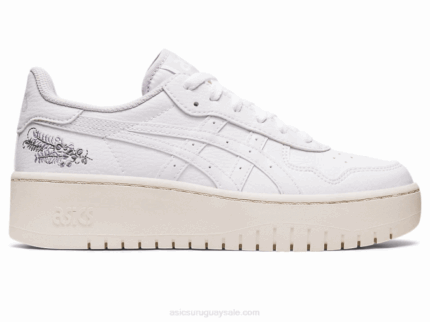 Asics toque blanco lila estilo japonés para invierno