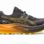 Asics Trabuco Max 2 Zapatillas Negro Amarillo Dorado Aventura Trail