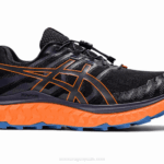 Asics Trabuco Max Zapatillas Negras Naranjas para Aventura