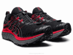 Asics Trabuco Max Zapatillas Negro Rojo Eléctrico Aventura Running - Image 2