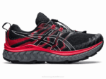 Asics Trabuco Max Zapatillas Negro Rojo Eléctrico Aventura Running