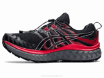 Asics Trabuco Max Zapatillas Negro Rojo Eléctrico Aventura Running - Image 4