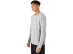 Asics tren de hombre sana manga larga gris piedmont y verde liquen - Image 3