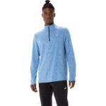 Asics tren hombre sana 1/2 zip azul francés estilo y confort