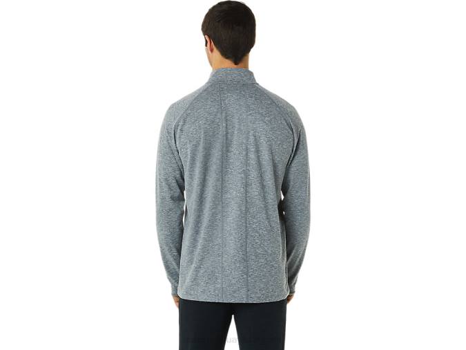 Asics tren hombre sana 1/2 zip gris oscuro estilo y confort - Image 2