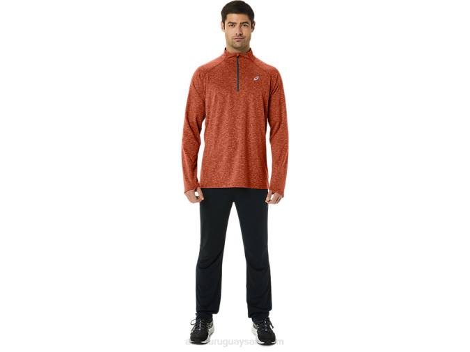 Asics tren hombre sana 1/2 zip latte brezo estilo deportivo - Image 4