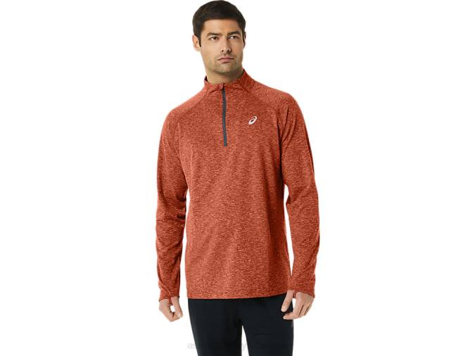 Asics tren hombre sana 1/2 zip latte brezo estilo deportivo - Image 1