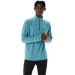 Asics Tren Hombre Sana 1/2 Zip Terciopelo Brezo de Pino