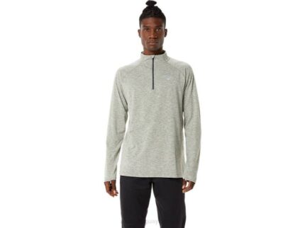 Asics Tren Hombre Sana 1/2 Zip Verde Liquen Confortable y Estiloso