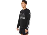 Asics tripulación de lam hombres rendimiento negro estilo y comodidad - Image 3
