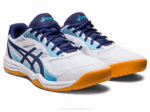 Asics Upcourt 5 Zapatillas Blanco Azul Índigo para Padel - Image 2