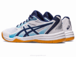 Asics Upcourt 5 Zapatillas Blanco Azul Índigo para Padel - Image 3