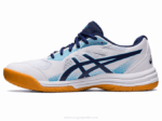 Asics Upcourt 5 Zapatillas Blanco Azul Índigo para Padel - Image 4