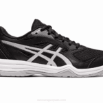 Asics Upcourt 5 Zapatillas Deportivas Negro Plata Destacadas