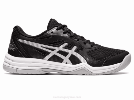Asics Upcourt 5 Zapatillas Deportivas Negro Plata Destacadas