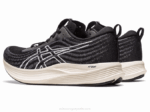 Asics velocidad amplia blanco negro para correr - Image 3