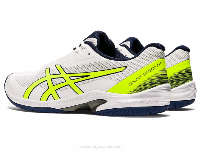 Asics velocidad de corte 2LVJ2054 zapatos seguridad blanco amarillo - Image 3