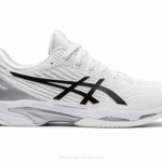 Asics Velocidad de Solución 2 Blanco Negro Rápido y Ligero