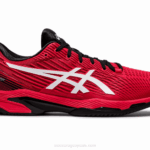 Asics velocidad de solución 2 rojo eléctrico y blanco