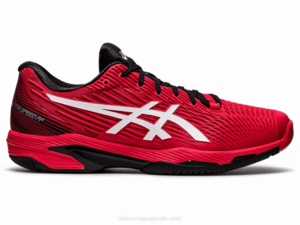 Asics velocidad de solución 2 rojo eléctrico y blanco