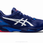 Asics velocidad de solución ff 2 buceo azul y blanco