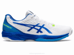 Asics velocidad de solución ff 2 zapatillas blancas y azules