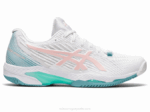 Asics Velocidad de Solución Rosa Blanca Escarchada Sportivas