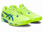 Asics velocidad de solución verde peligro azul renacido deportiva - Image 2