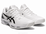 Asics Velocidad de Solución Zapatillas Blancas Negras 2023 - Image 2